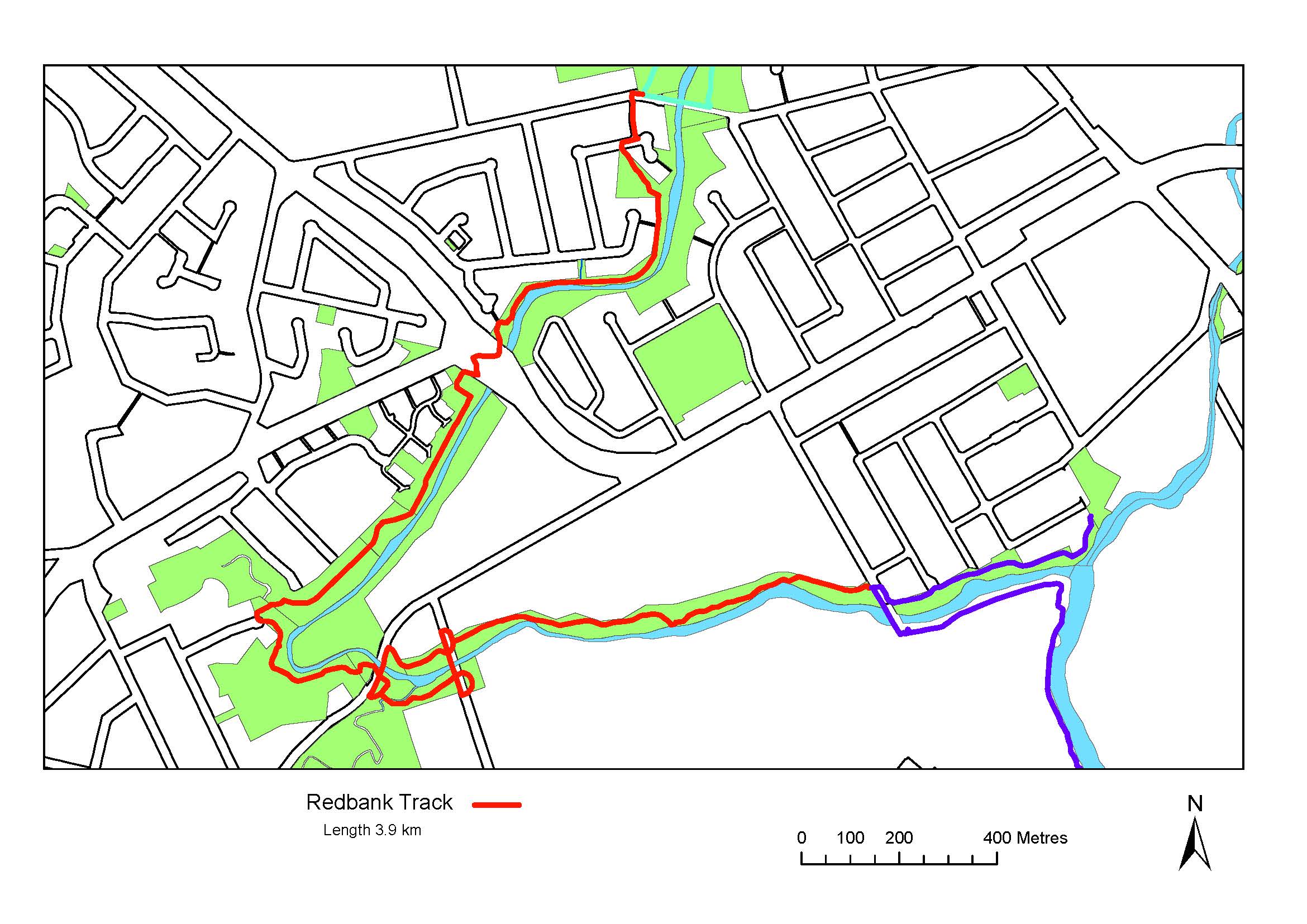 Map of Redbank walking track