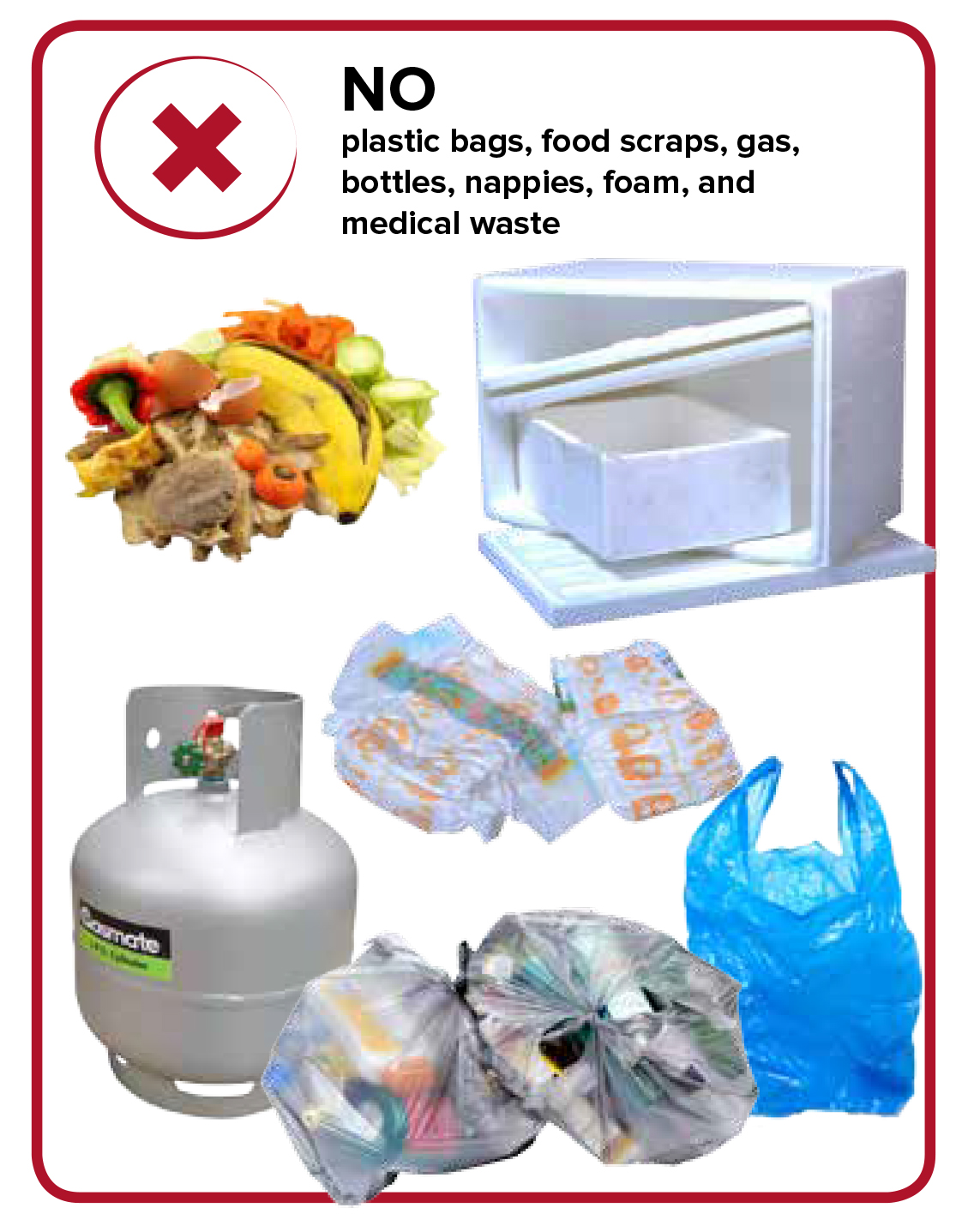 City of Parramatta Recycling Items Non Permitted