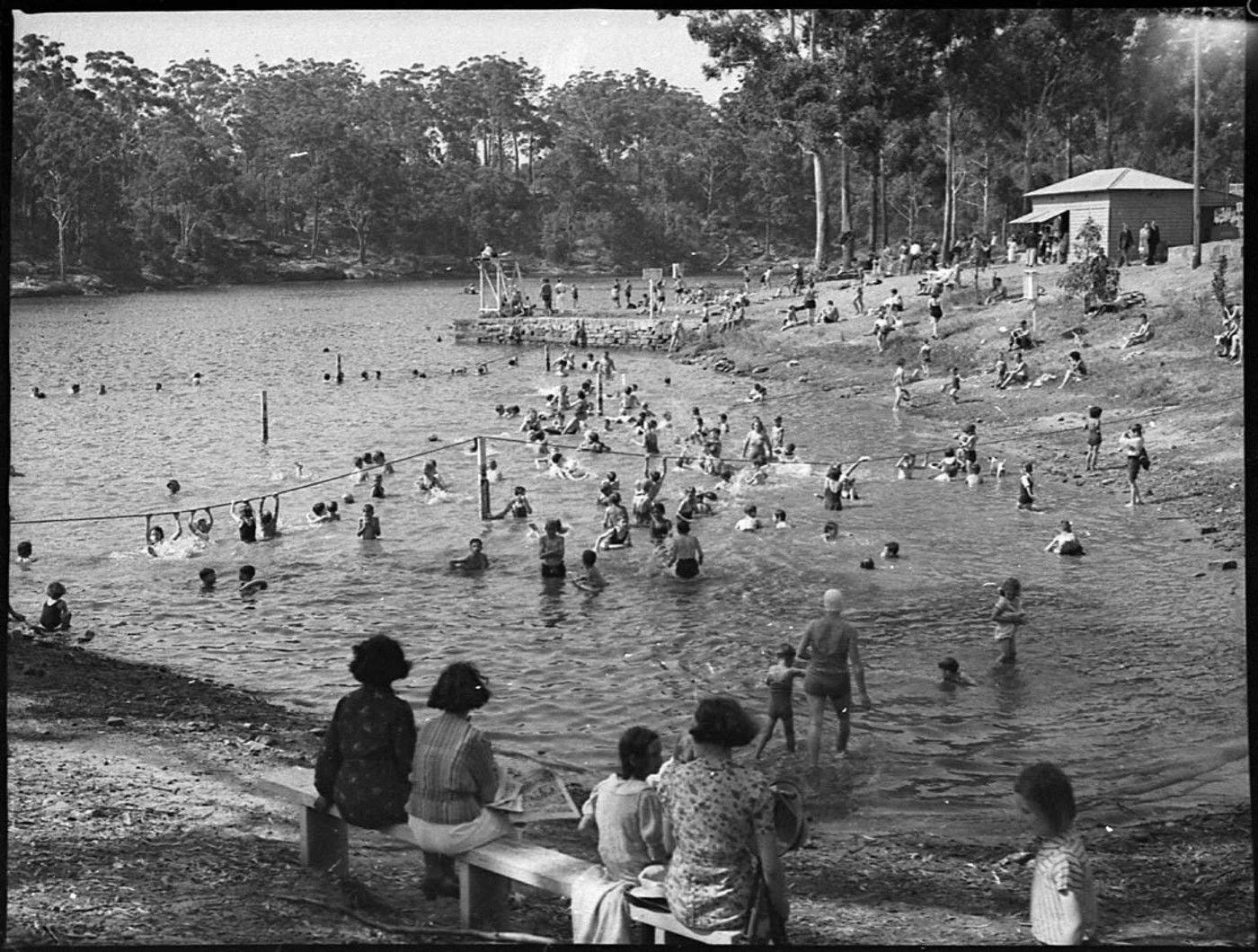 Swimming in Lake Parramatta 1938