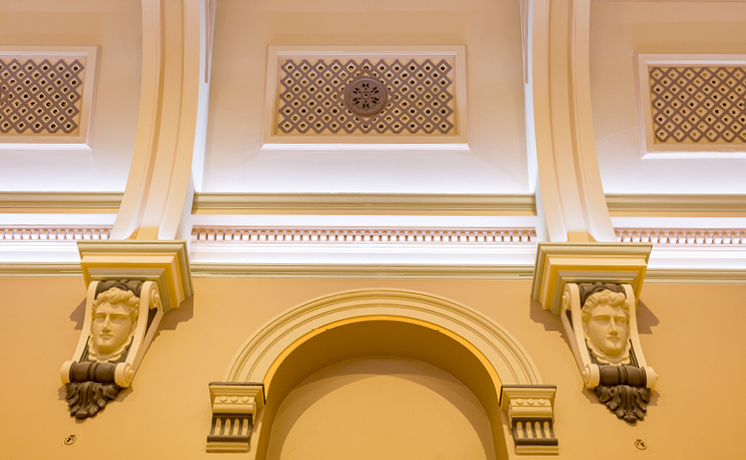 Image of town hall's decorative ornaments