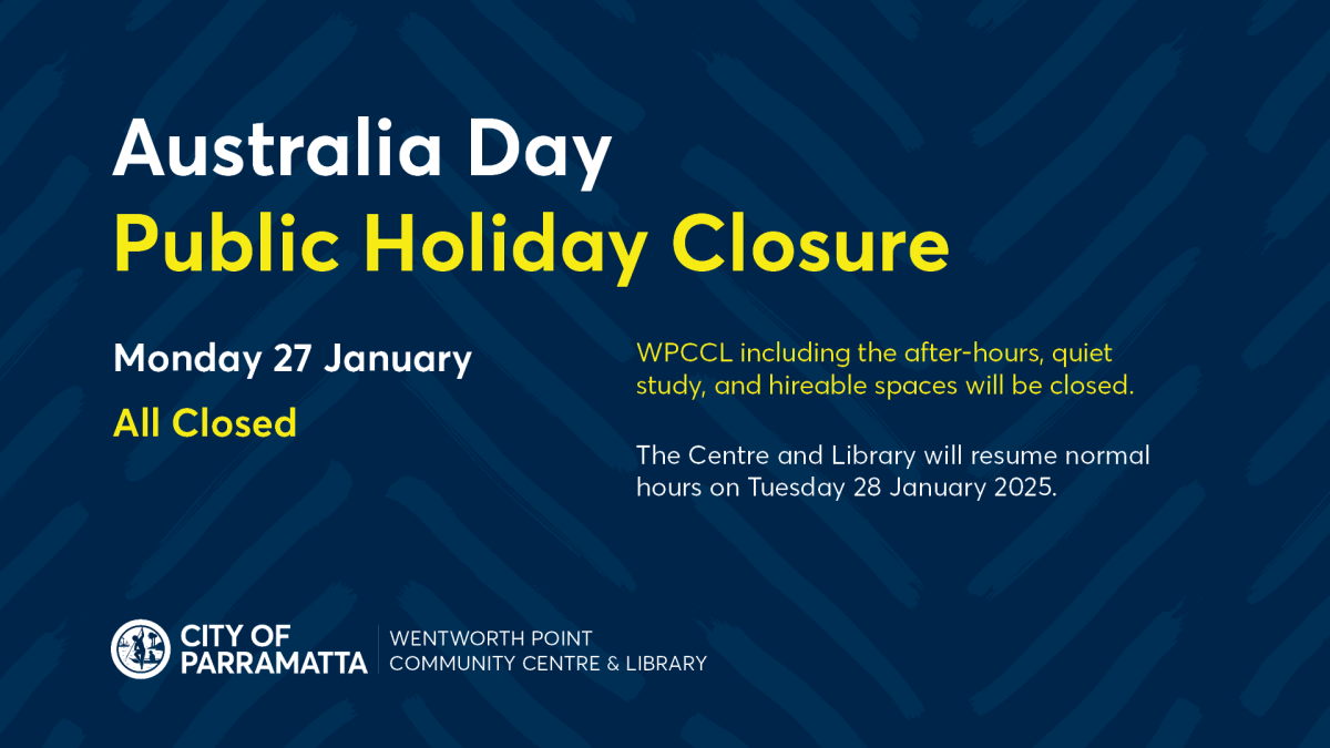 Australia Day Closure 27 January 2025