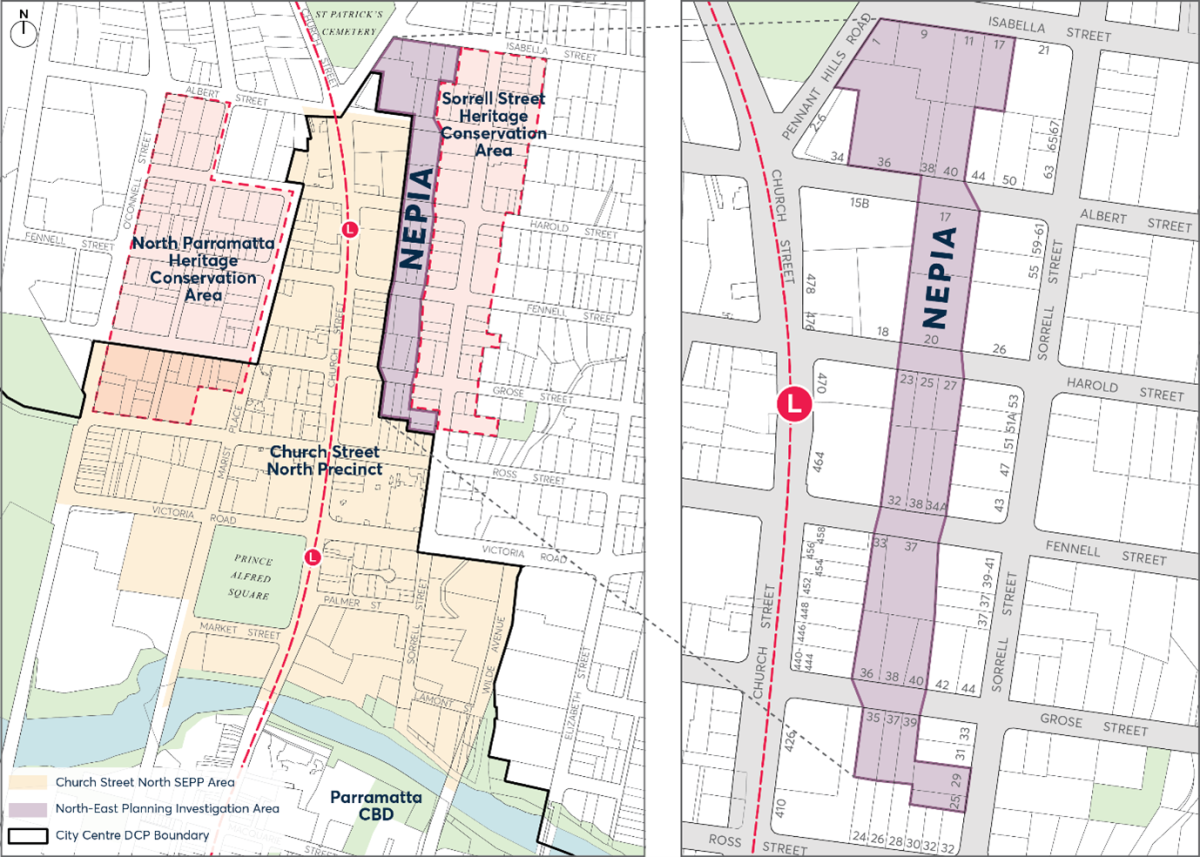 Map of the new proposed NEPIA area