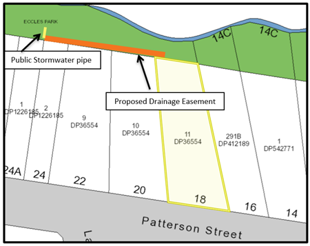proposed drainage diagram