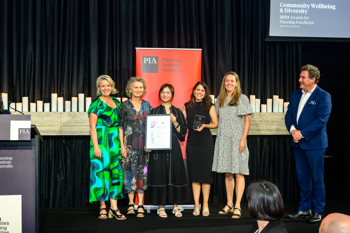 City of Parramatta's Healthy Higher Density Living for Families and with Children (in collaboration with Western Sydney Local Health District) wins Community Wellbeing & Diversity award at PIA Planning Excellence Awards