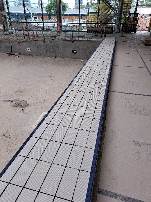 Tiling work on the Learn to Swim pool