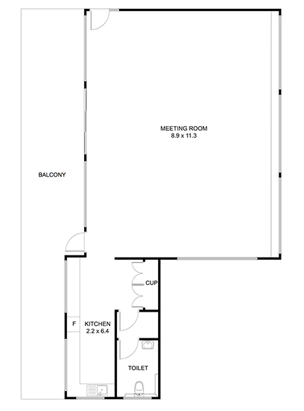 John Curtin Reserve Meeting Room floor plan