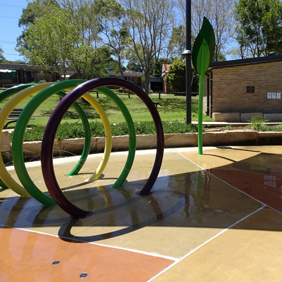 Water equipment at Philip Ruddock water playground
