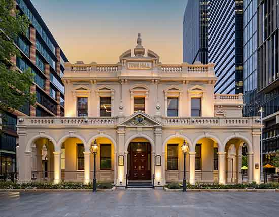 Parramatta Town Hall sunset