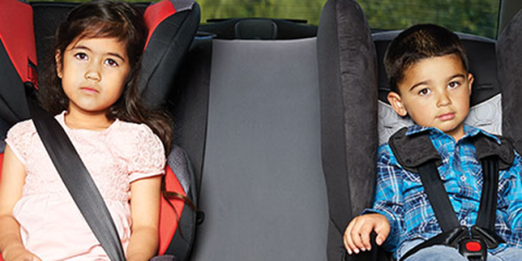 Children with car seat child restraint